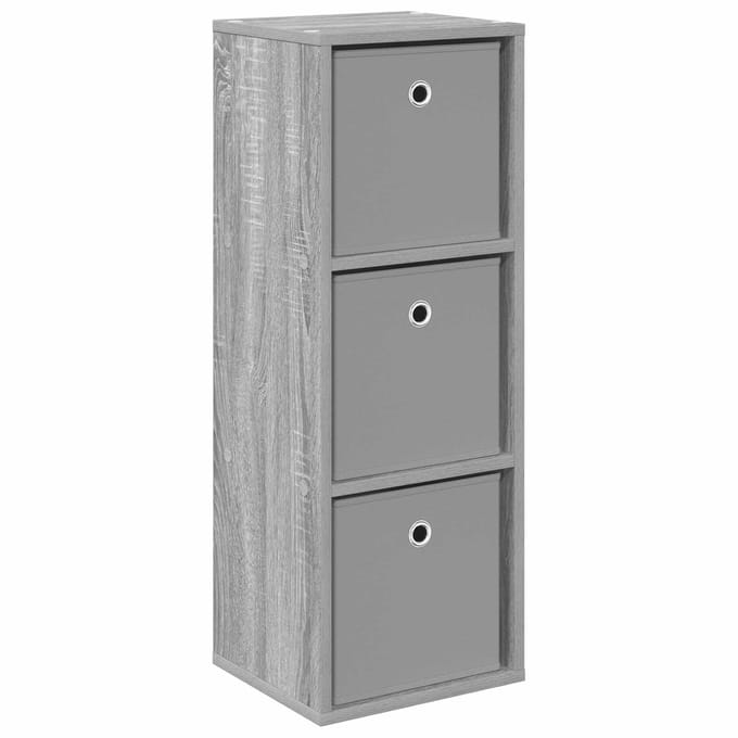 vidaXL - Dressoir - met - lade - Grijs - Sonoma - 30,5 - x - 27 - x - 84,5 - cm