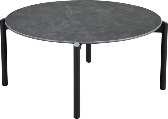 Tucson bijzettafel 87cm rond H38cm antraciet
