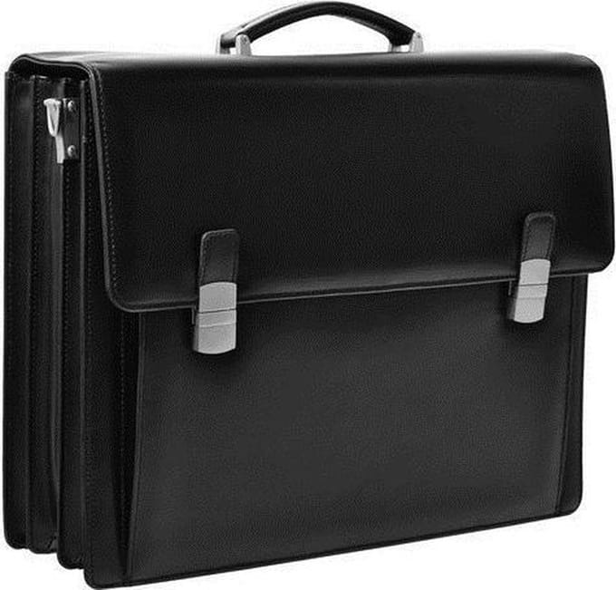 Desq 3623 - Leren Aktetas met laptopcompartiment.