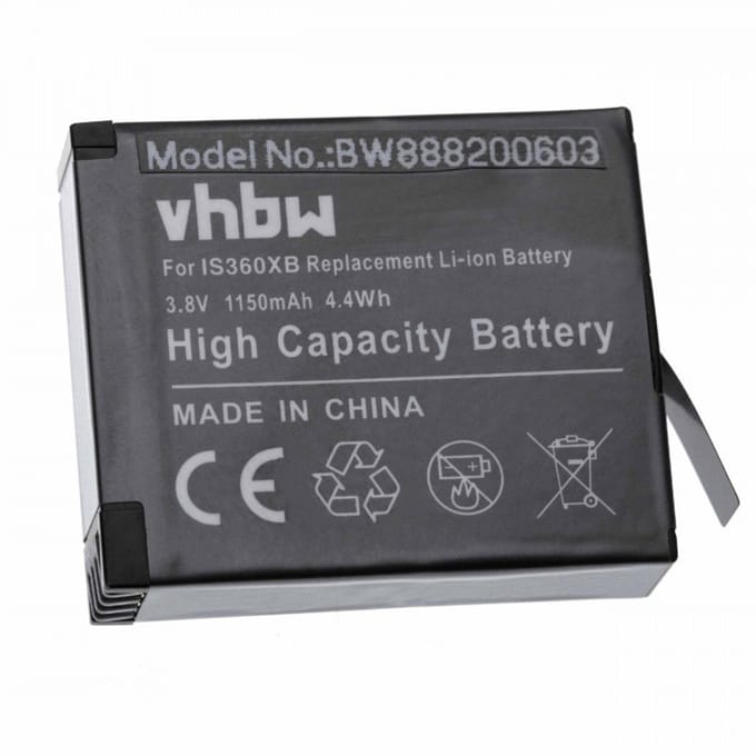 Camera accu compatibel met Insta360 ONE X - vervangt PL903135VT / 1150 mAh