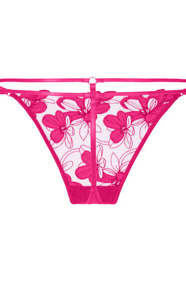 Hunkemöller Hoog Uitgesneden String Beatrice Roze