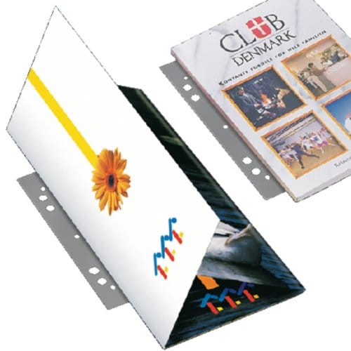 Opbergstrip djois filestrip a4 295mm 2/4rings Transparant 100 stuks