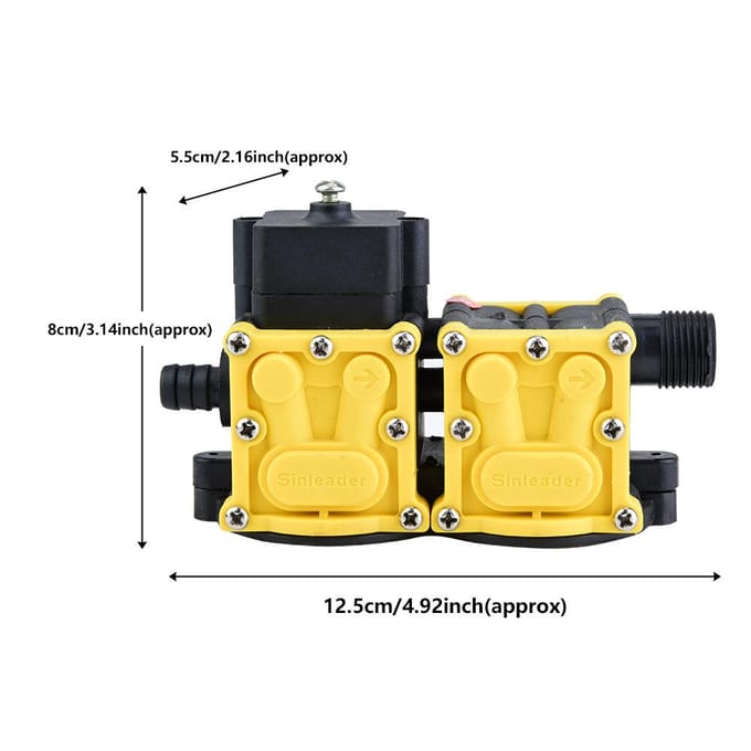 Membraanpompkop accessoires 12V dubbele kern elektrische spuitmotor