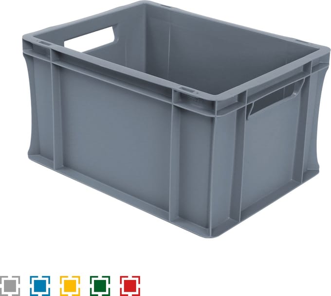 Alpac Stapelbak - Opbergbak - 400 x 300 x 220 mm - 20L - Grijs