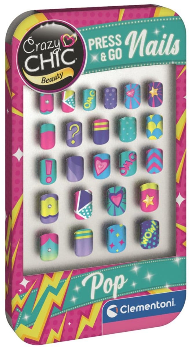 Crazy Chic Pop Clementoni kunstnagels set