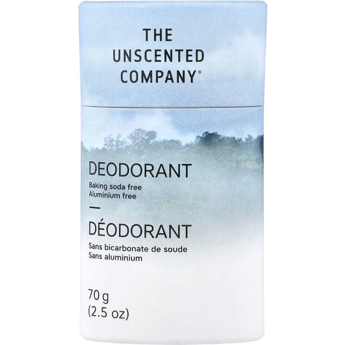 The Unscented Company, Déodorant, Sans Aluminium, Sans Parfum, 70g (2,5 oz) white