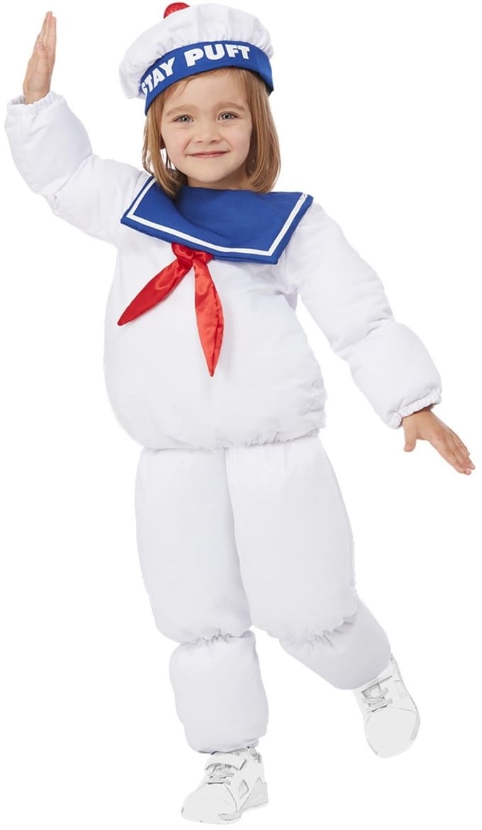 Smiffys - Ghostbusters Stay Puft Kinder Kostuum - Kids tm 2 jaar - Wit