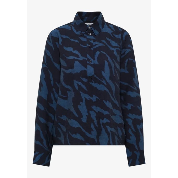 Damesblouse met lange mouwen Cecil AOP Softwave