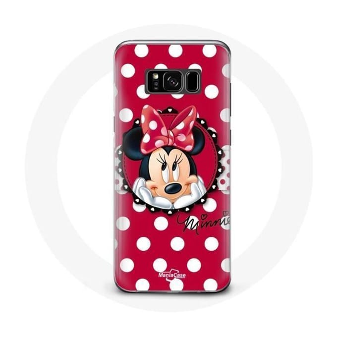 Coque pour Samsung Galaxy S8 plus Minnie Mouse Dessin animé Rouge