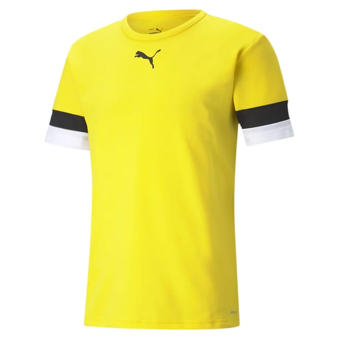 Puma Teamrise Shirt Korte Mouw Heren - Geel | Maat: L