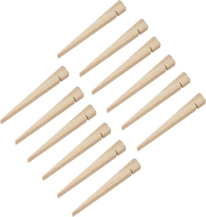 ProPlus Tentharing - 12x - hout - 30 cm - tentpennen/zandharing