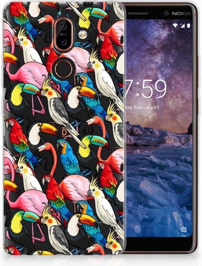 Nokia 7 Plus TPU Hoesje Birds