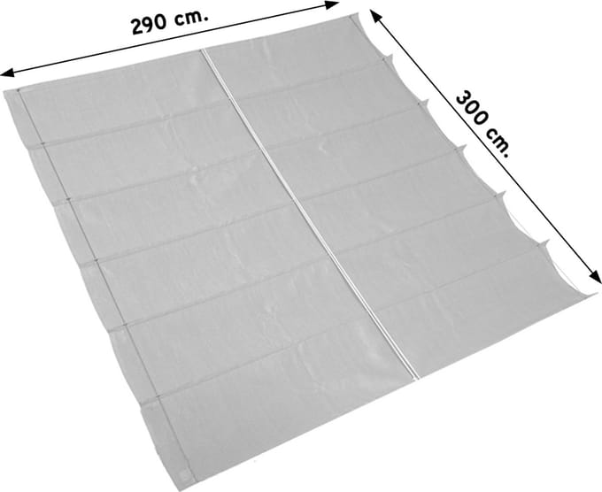 Harmonica shade sail W290xL300