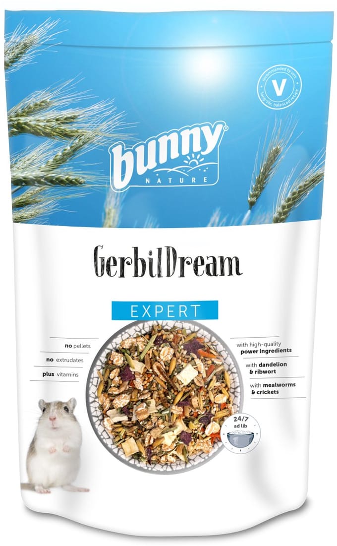 Gerbils Voer Bunny Nature - Gezond Voer met Meelwormen - 500g