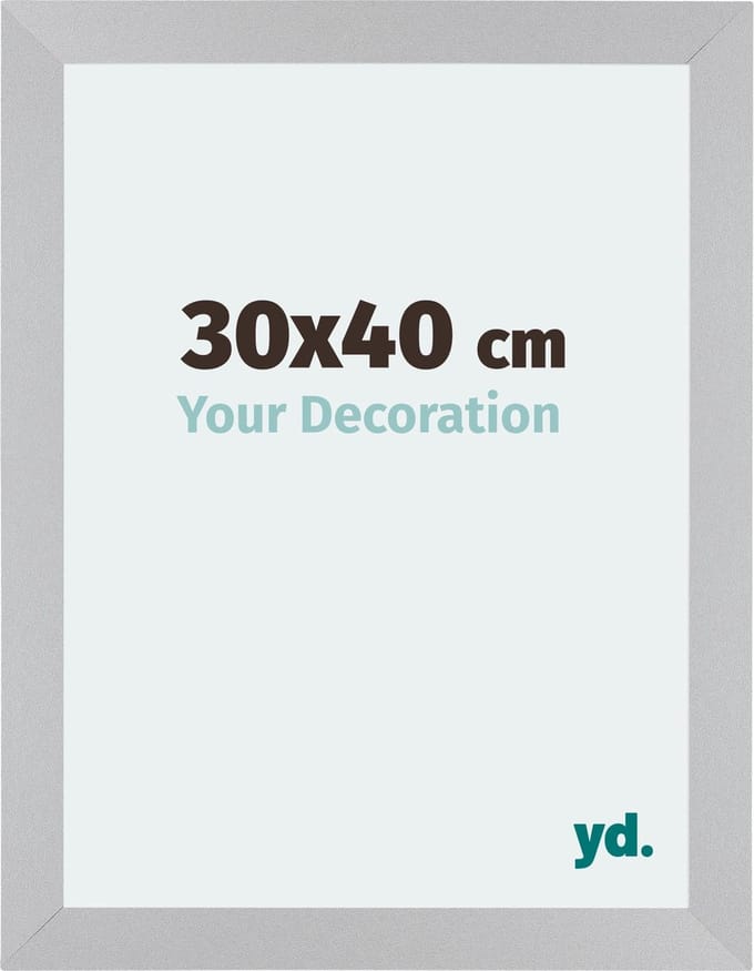 Your Decoration - Fotolijst 30x40 cm - MDF - Zilver Mat - Mura