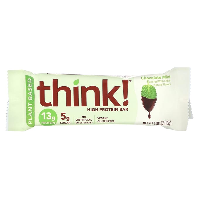 Pense!, Barre Protéinée, Chocolat Menthe, 10 barres, 1,86 oz (53 g) chaque