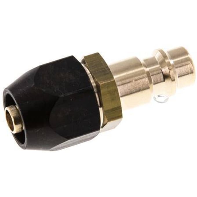 Messing DN 7.2 (Euro) Luchtkoppeling Insteeknippel 6x12 mm Push-On