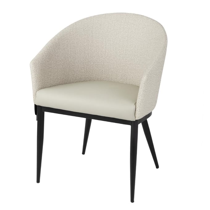 Bolero sloane interieur eetkamerstoelen - neutrale mix (pak van 2)