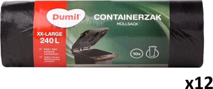 BULK VERPAKKING Dumil Containerzakken 240 liter - 12 rollen