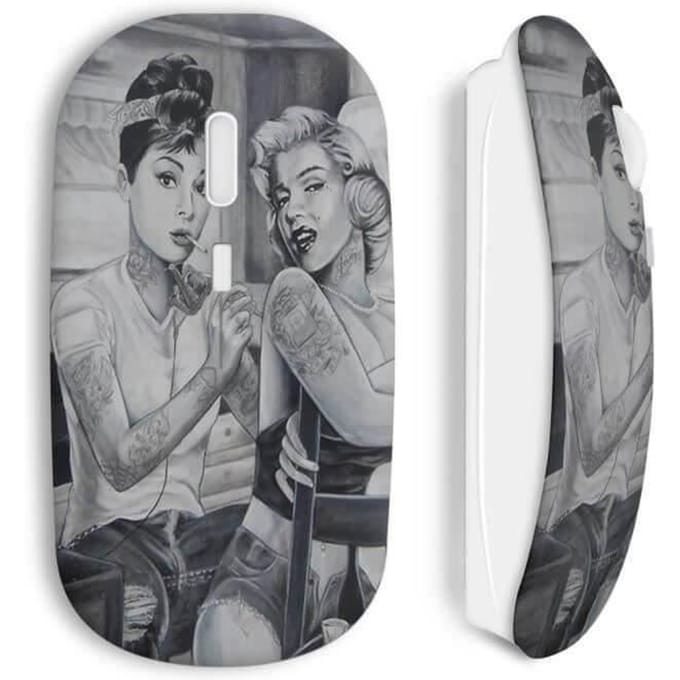 Draadloze muis Marilyn Monroe en Audrey Hepburn