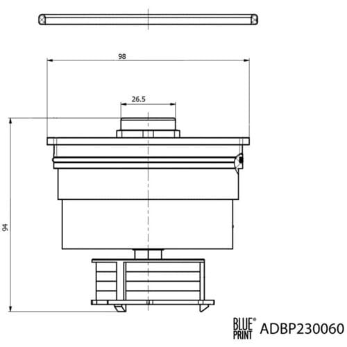 Brandstoffilter BLUE PRINT ADBP230060