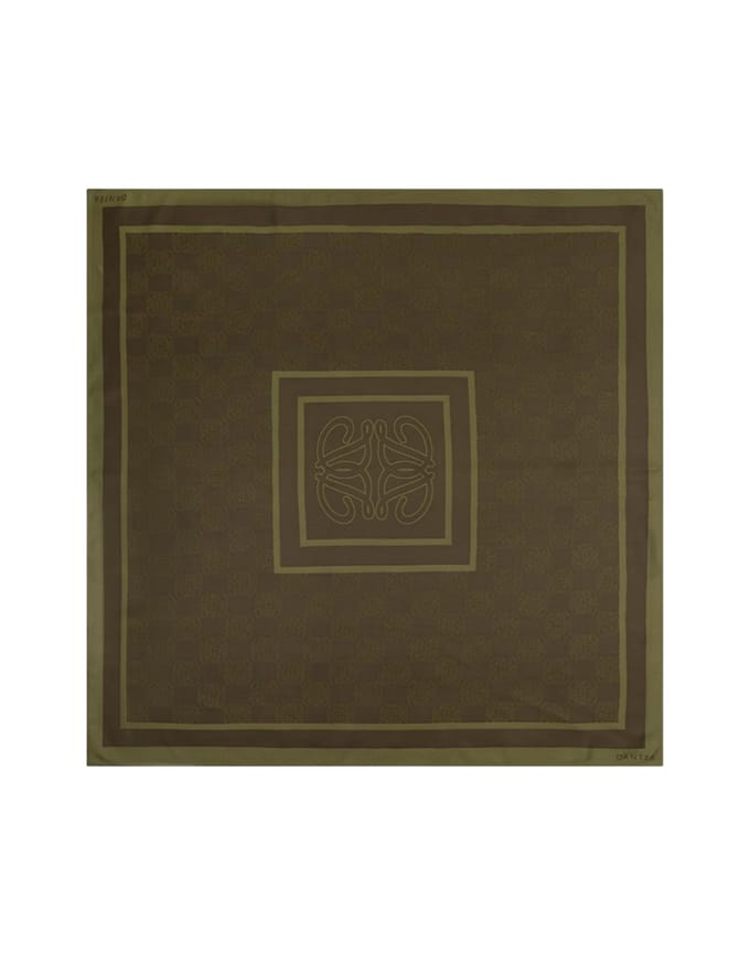 Dante 6 Monogram Printed Scarf Sjaals Olijf 263900