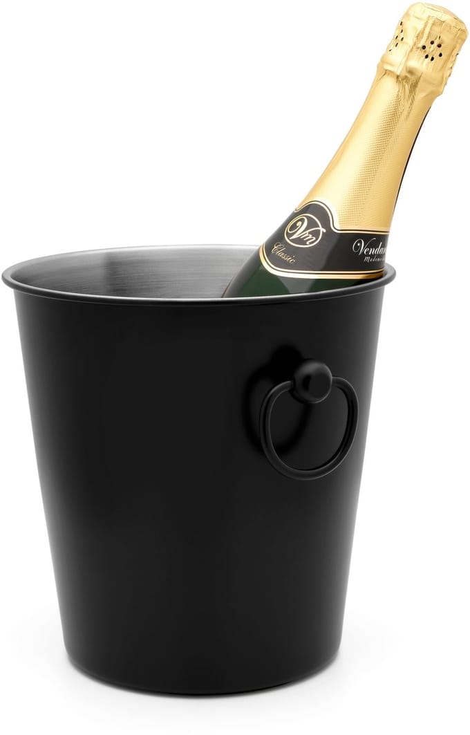 Leopold Vienna - Champagnekoeler RVS zwart