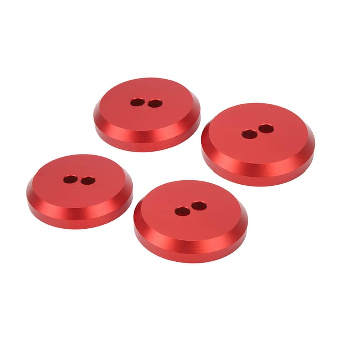 4 stuks Krikpad Adapter Aluminium Vloerkrikpad Vervanging Voor Chevy Corvette C5 C6 C7 C8 Rood red
