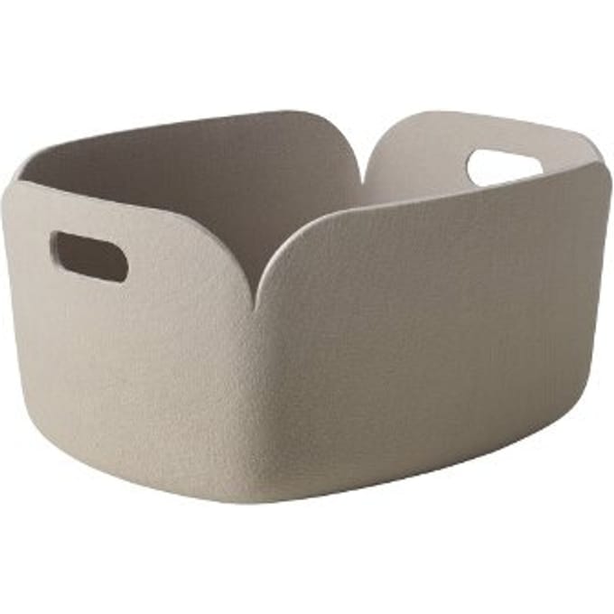Muuto - Restore bewaarmand hoekig - zand - beige