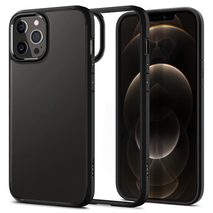 Spigen Ultra Hybrid Apple iPhone 12 / 12 Pro Hoesje Transparant/Zwart