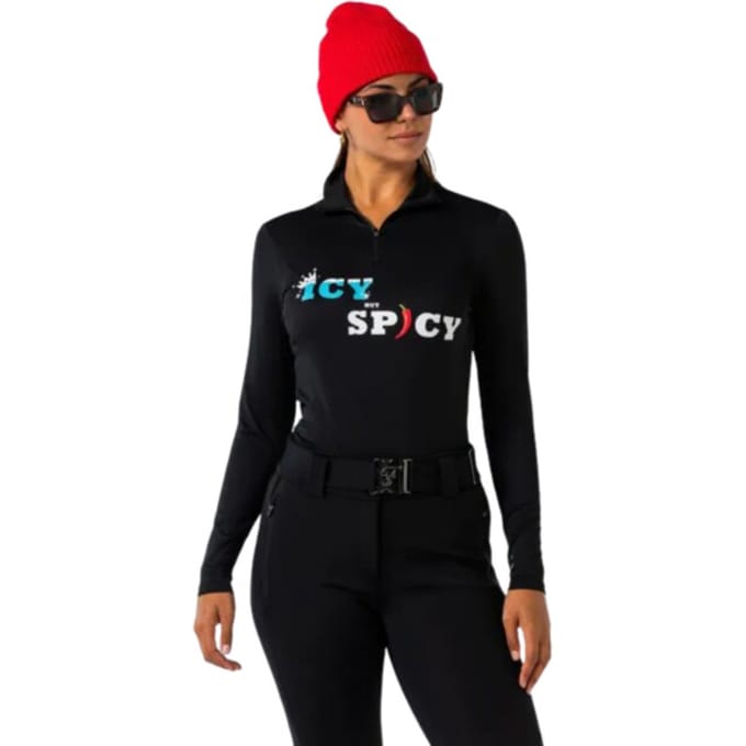 FALCON - partypully icy but spicy - Skipully dames - Zwart, wit