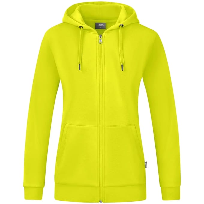 Jako Organic Jas Met Kap Dames - Lime | Maat: 36