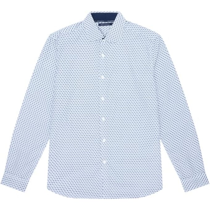 French Connection Cube L/s T Marine Taglia: M | Camicie Casual Outlet | Uomo