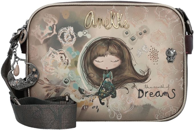 Anekke schoudertas Real 3 Compartment Crossbody Bag Multicolor veelkleurig