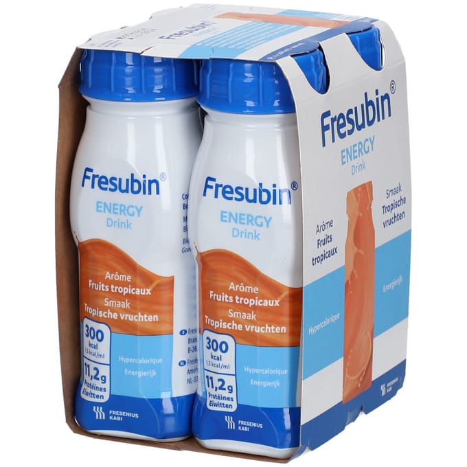 Fresubin Energy Drink Tropische Vruchten 4x200 Drinkbare oplossing