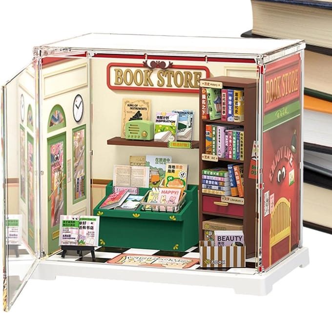 Modelhuis Knutselset - Miniatuur Kamer - Creatief Hobby - Gedetailleerde Scène - 23 x 18 x 7.2 cm