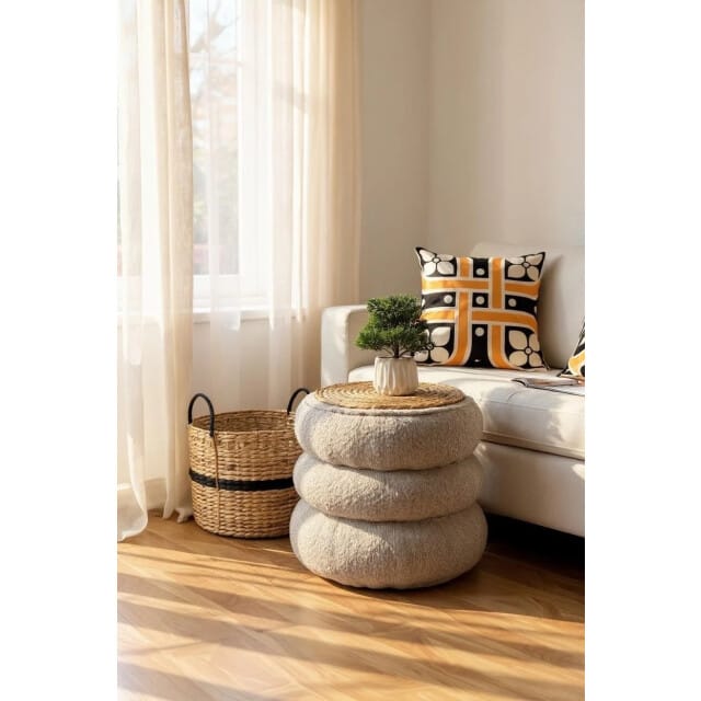 Gek op kussens! Sierkussen ornament tile #2 | 45 x 45 cm | katoen/polyester