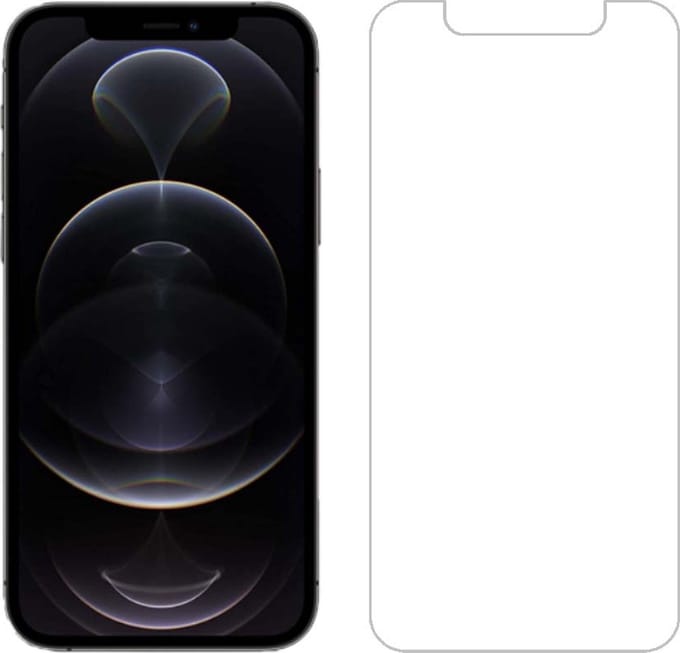 Smartphonica iPhone 12 Pro Max screenprotector van glas met notch geschikt voor iPhone 12 Pro Max