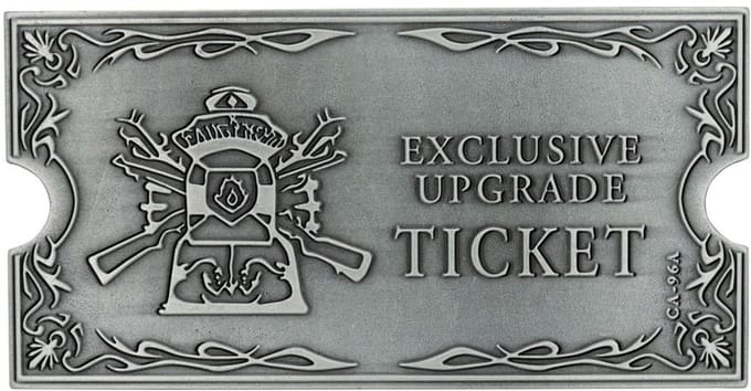 FaNaTtik Resident Evil 4 Replica 1/1 Metal Exclusive Upgrade Ticket Replica: 1/1