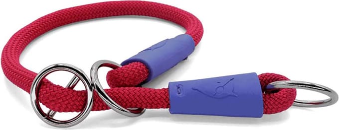 Morso - Half Slip Halsband Hond Regular Rope Gerecycled Red Velvet Rood