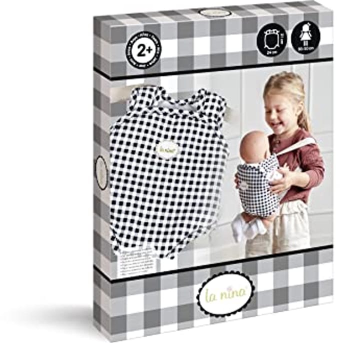 Verstelbare babydrager voor poppen van 30-46 cm