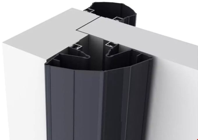 Ellen vingerbeschermingsprofiel - Finprotect Plus 5090 - 198cm - antraciet