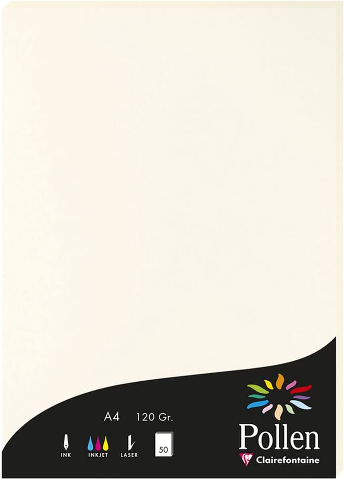 Clairefontaine Pollen gekleurd papier A4 saliegroen 120g/m²