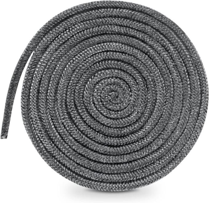 Open Haard Afdichting Touw - Hittebestendig Glasvezel - 8mm x 3m