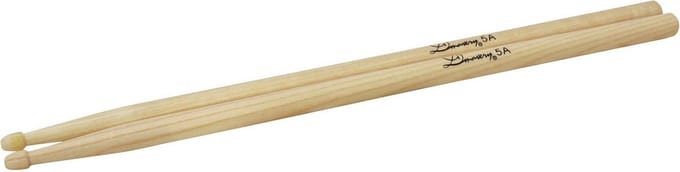 Dimavery DDS-5A Drumstokken - Hickory - Houten tip - Dikte 5a - Drumsticks - 2 Stuks Drumstick / Drumstok