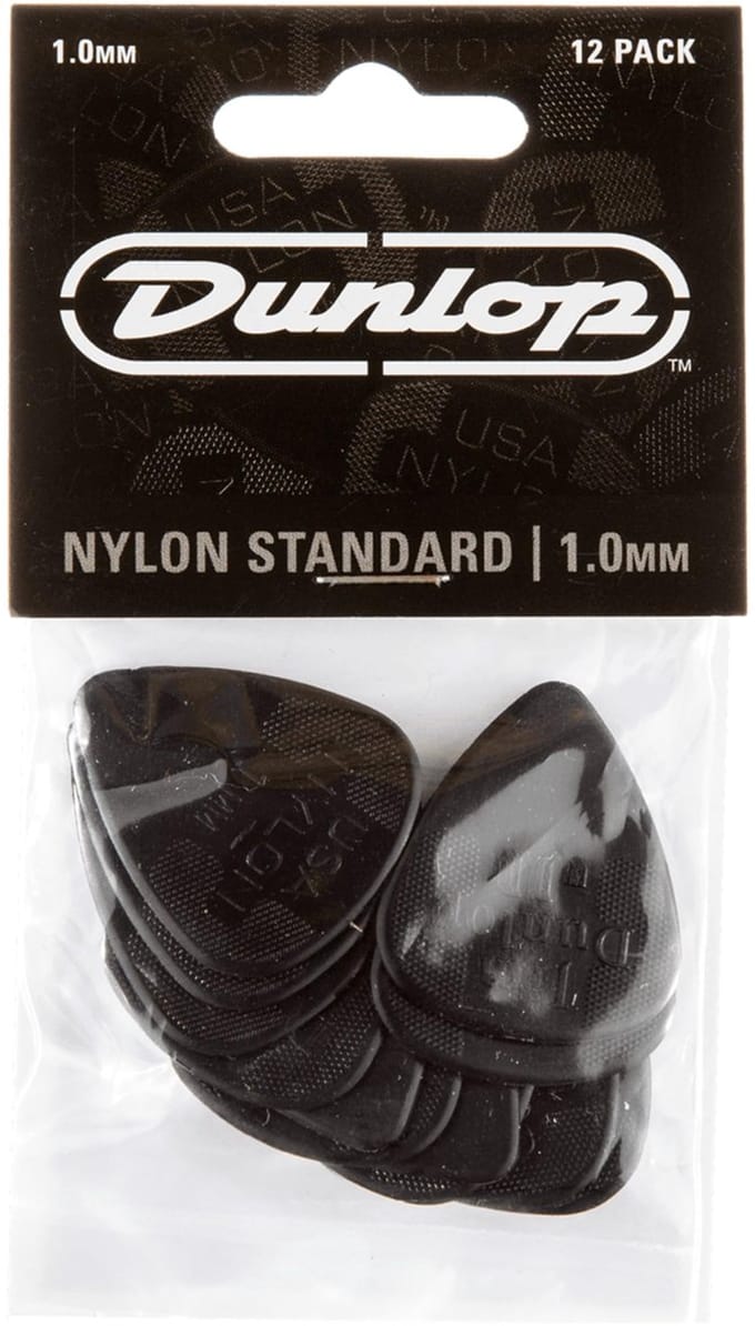 Dunlop Nylon Standard 1.00 Plectrum 12-Pack - Plectra
