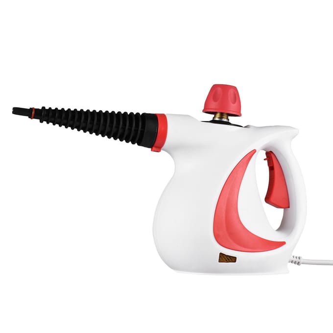 Handheld stoomreiniger 1050W stoomreinigingsmachine onder druk met 9PCS US Plug wit