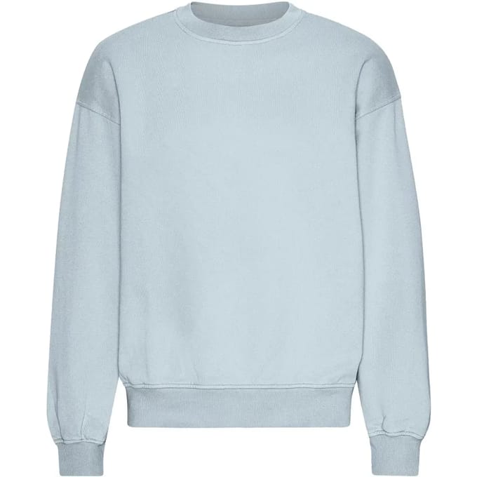 Oversized sweatshirt met ronde hals Colorful Standard Organic Powder Blue