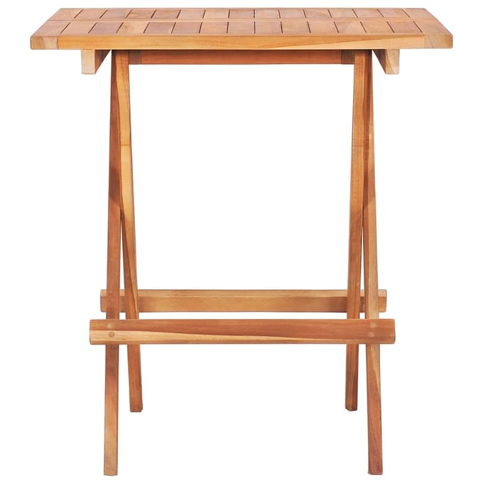 vidaXL - Bistrotafel - inklapbaar - 60x60x65 - cm - massief - teakhout