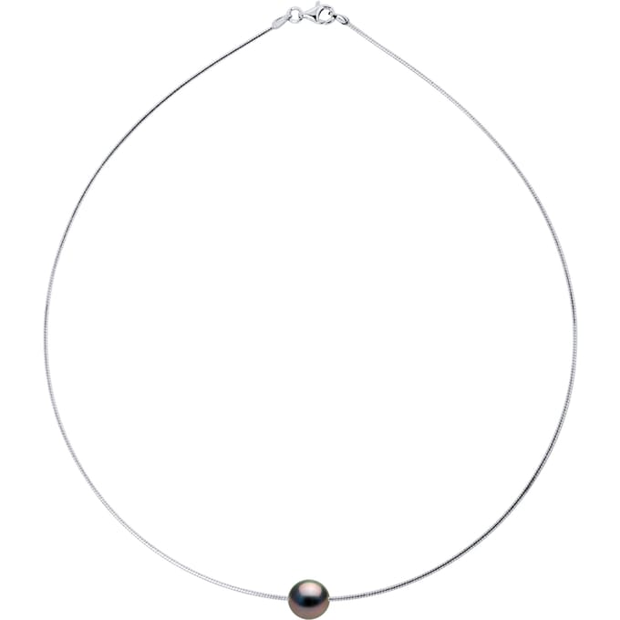 Tahitian Pearl Necklace OMEGA Ronde 9-10 mm 925
